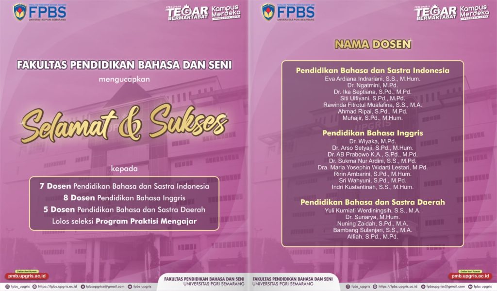 Fakultas Pendidikan Bahasa Dan Seni – Bertutur Luhur Berkultur